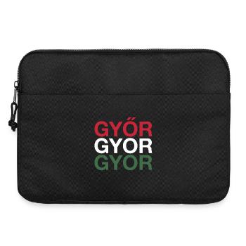 GYOR Ungarn Drapeau hongrois Hongrie - Sacoche pour ordinateur portable 15 pouces - noir - Devant