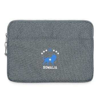 Somalia Löwen Design - Laptoptasche 15" - Grau meliert - Vorne