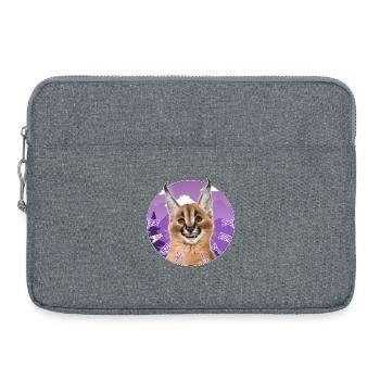 Luchsbaby - Ein Blickfang, der es wert ist - Laptoptasche 15" - Grau meliert - Vorne