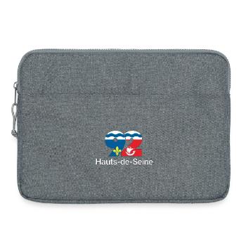Hauts de seine - Sacoche pour ordinateur portable 15 pouces - gris chiné - Devant