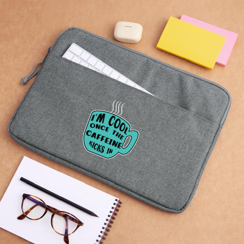 Caffeine Coffee Drinker Coffee Cup Coffee Statement Laptop bag 15"
