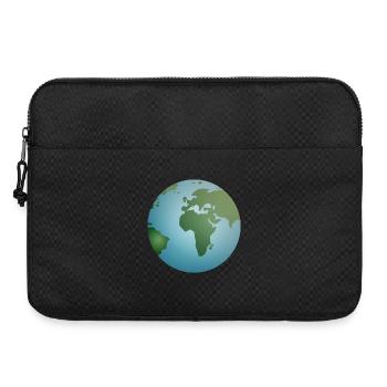 planète bleue Terre avec des continents verts - Sacoche pour ordinateur portable 15 pouces - noir - Devant