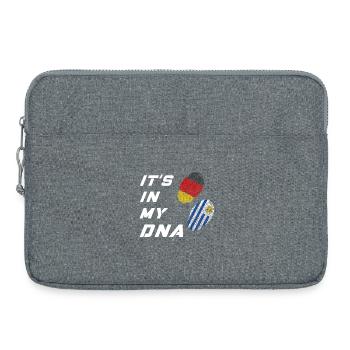 In my DNA Germany and Uruguay - Laptop bag 15" - heather grey - Front