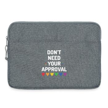 Benötigen Sie nicht Ihre Zustimmung - Laptoptasche 15" - Grau meliert - Vorne