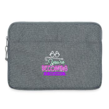 Glückwunsch Großmutter Oma Statement Brille - Laptoptasche 15" - Grau meliert - Vorne