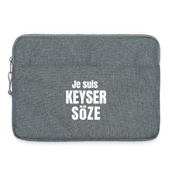 keyser söze, film culte, fan de cinéma - Sacoche pour ordinateur portable 15 pouces - gris chiné - Devant