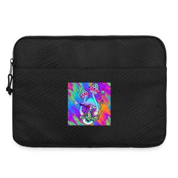 Magic mushrooms colorful Psychedelic mushroom art - Laptop bag 15" - black - Front
