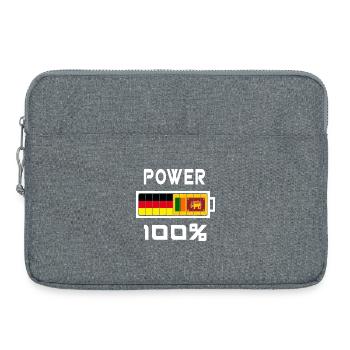 Deutschland und Sri Lanka Power 100% - Laptoptasche 15" - Grau meliert - Vorne