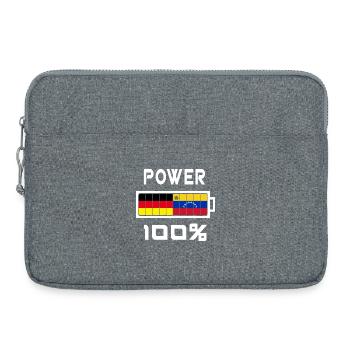 L’Allemagne et le Venezuela power 100% - Sacoche pour ordinateur portable 15 pouces - gris chiné - Devant