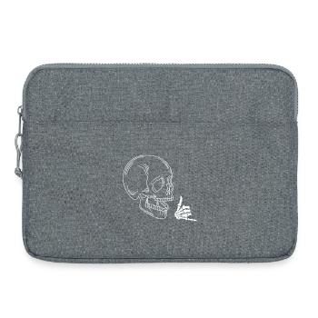 Schaukelnder Schädel - Laptoptasche 15" - Grau meliert - Vorne