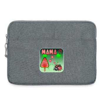 Wassermelonen Eiscreme - SOMMER MARIENKÄFER - Laptoptasche 15" - Grau meliert - Vorne