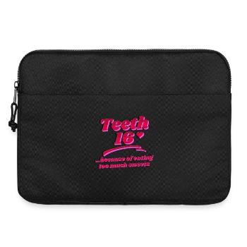 Drôle de sweet tooth statement sucre - Sacoche pour ordinateur portable 15 pouces - noir - Devant