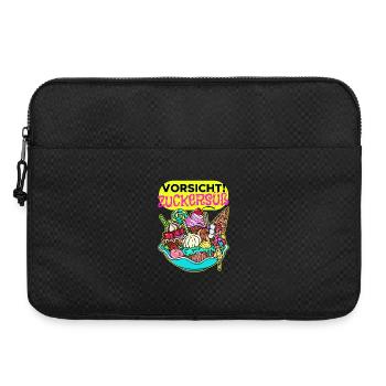 Süßigkeiten Schokolade Statement Nachspeise Bonbon - Laptoptasche 15" - Schwarz - Vorne