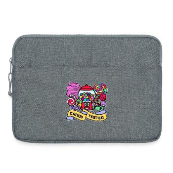 Déclaration du confiseur de bonbons sucrés - Sacoche pour ordinateur portable 15 pouces - gris chiné - Devant