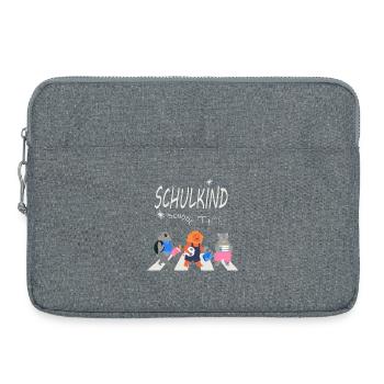 Back to school - Laptop bag 15" - heather grey - Front