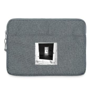Fenster Nordspanien - Laptoptasche 15" - Grau meliert - Vorne