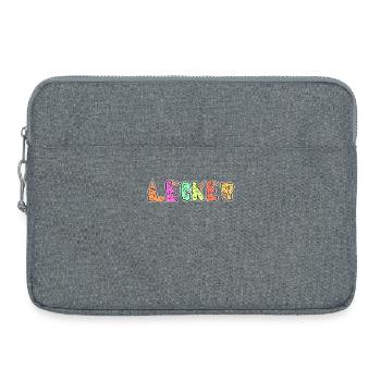 Lecker Eis Nachspeise Süßigkeiten Naschkatzen - Laptoptasche 15" - Grau meliert - Vorne