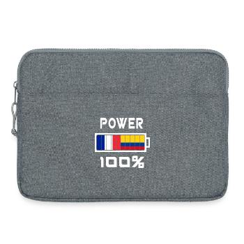 France and Colombia feed 100% - Laptop bag 15" - heather grey - Front