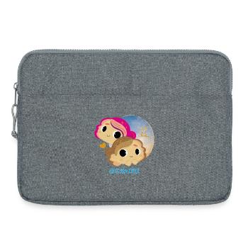 Sternzeichen Zwillinge - Laptoptasche 15" - Grau meliert - Vorne