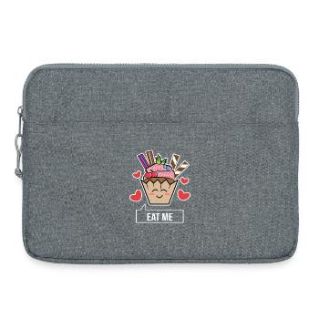 Sweets Sweet Tooth Statement Délicieux Cupcake - Sacoche pour ordinateur portable 15 pouces - gris chiné - Devant