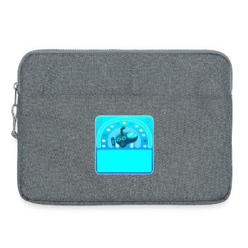 Namensgeschenke - U-BOOT - SELBST GESTALTEN - Laptoptasche 15" - Grau meliert - Vorne