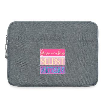 Gesundes Selbstvertrauen - SELBSTBEWUSSTSEIN - Laptoptasche 15" - Grau meliert - Vorne