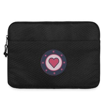 Star Heart - Laptop bag 15" - black - Front