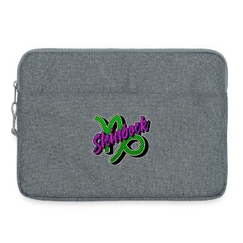 Steinbock Sternbild Horoskop Galaxie Tierkreis - Laptoptasche 15" - Grau meliert - Vorne