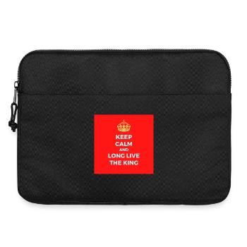 Keep calm and long live the king - Laptop bag 15" - black - Front