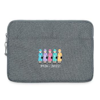 Queen Elizabeth 2 Mémoire - Sacoche pour ordinateur portable 15 pouces - gris chiné - Devant