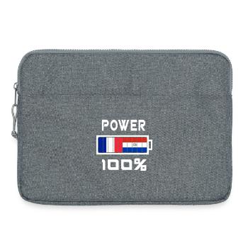Paraguay et France Power 100 % - Sacoche pour ordinateur portable 15 pouces - gris chiné - Devant