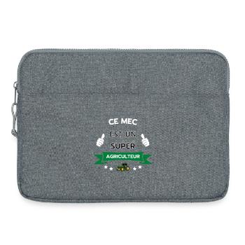 Ce mec est un super agriculteur - Sacoche pour ordinateur portable 15 pouces - gris chiné - Devant