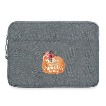 Halloween sweets out otherwise it haunts... - Laptop bag 15" - heather grey - Front