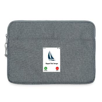 Appel du large - Sacoche pour ordinateur portable 15 pouces - gris chiné - Devant