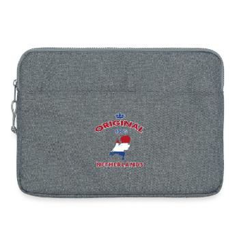 Niederlande Original 100% Flaggen Design - Laptoptasche 15" - Grau meliert - Vorne