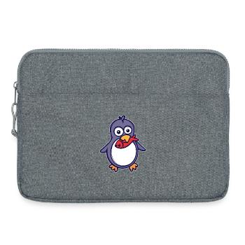 Sweet Animal Oiseau de mer Pingouin Antarctique Oiseau - Sacoche pour ordinateur portable 15 pouces - gris chiné - Devant