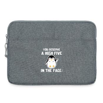 Cool Statement Animal Bird Penguin Antarctica - Laptop bag 15" - heather grey - Front