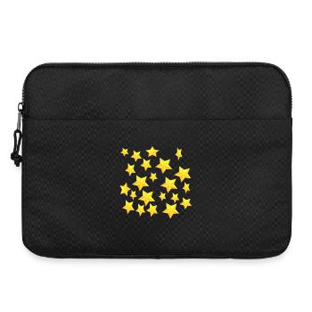 NEW DESIGN: Stars (Gold) - Laptop bag 15" - black - Front
