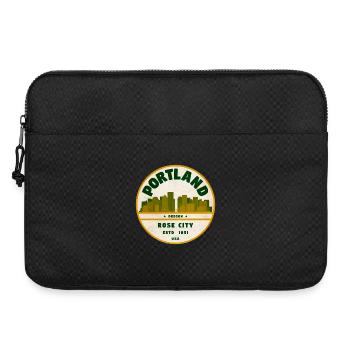 Insigne vintage de Portland Rose City - Sacoche pour ordinateur portable 15 pouces - noir - Devant