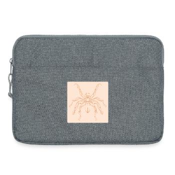 LINE ART SPINNE - HALLOWEEN KOSTÜME - MINIMALISMUS - Laptoptasche 15" - Grau meliert - Vorne