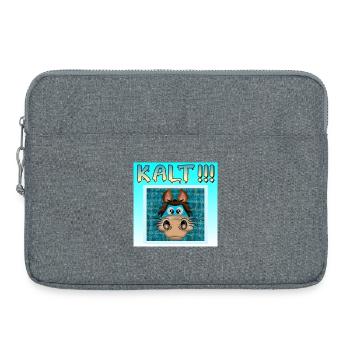 KALT - FRIEREN - WINTERZEIT - PFERD PONY - Laptoptasche 15" - Grau meliert - Vorne