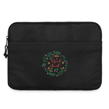 Frohe Weihnachten T-Shirt Gott Jul Frohe Weihnachten - Laptoptasche 15" - Schwarz - Vorne