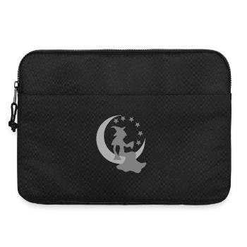 Mondsichel, Hexen design, Mädchen, Schlafzimm deko - Laptoptasche 15" - Schwarz - Vorne