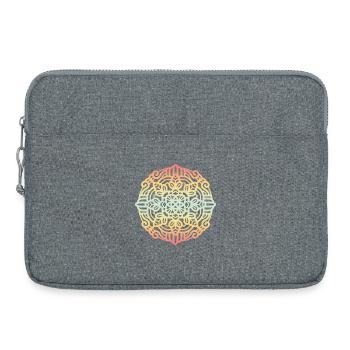Mandala - Sacoche pour ordinateur portable 15 pouces - gris chiné - Devant