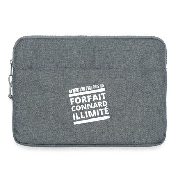 téléphone, forfait téléphone, téléphone portable - Sacoche pour ordinateur portable 15 pouces - gris chiné - Devant