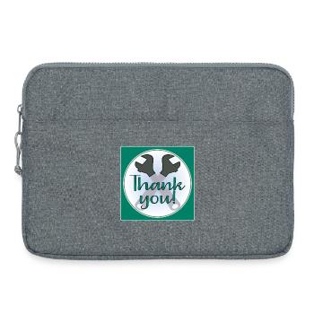 MERCI ARTISAN - PINCES - Sacoche pour ordinateur portable 15 pouces - gris chiné - Devant