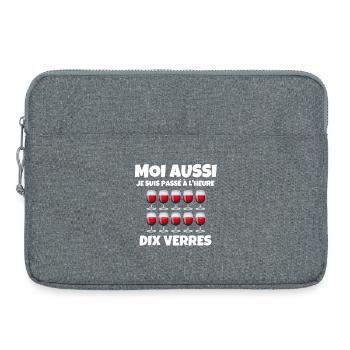 heure d'hiver - Sacoche pour ordinateur portable 15 pouces - gris chiné - Devant