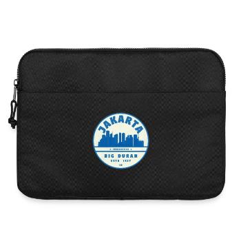 Logo du circuit de la ligne d’horizon de Jakarta Bleu Blanc - Sacoche pour ordinateur portable 15 pouces - noir - Devant