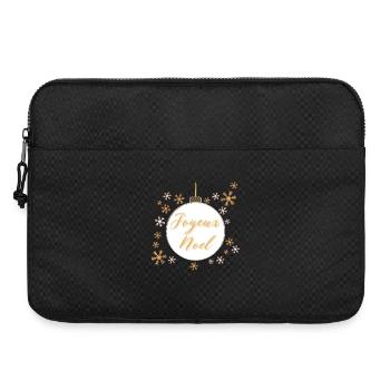 boule de noël "Joyeux noël" - Sacoche pour ordinateur portable 15 pouces - noir - Devant