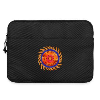 Sunshine Mandala black font - Laptop bag 15" - black - Front
